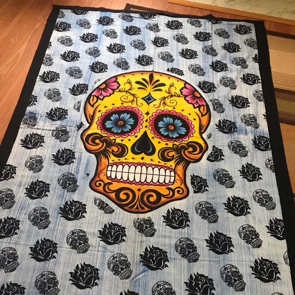💀Day of the Dead 💀skull wall art Tapestry